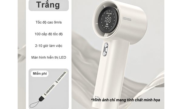 Tốc độ gió mạnh mẽ 9m/s Quạt tạo ra luồng gió mát tức thì với tốc độ lên đến 9m/s, đảm bảo hiệu quả làm mát tốt ngay cả trong thời tiết nóng bức.