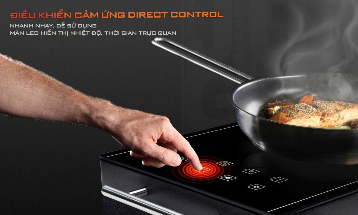 Bếp hồng ngoại Junger ASC-86 - Bảng điều khiển cảm ứng