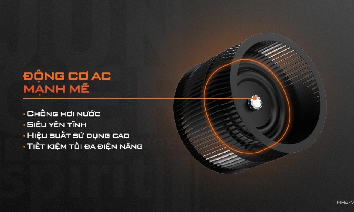 Máy hút mùi Junger HRJ-75 - Động cơ AC chống nước