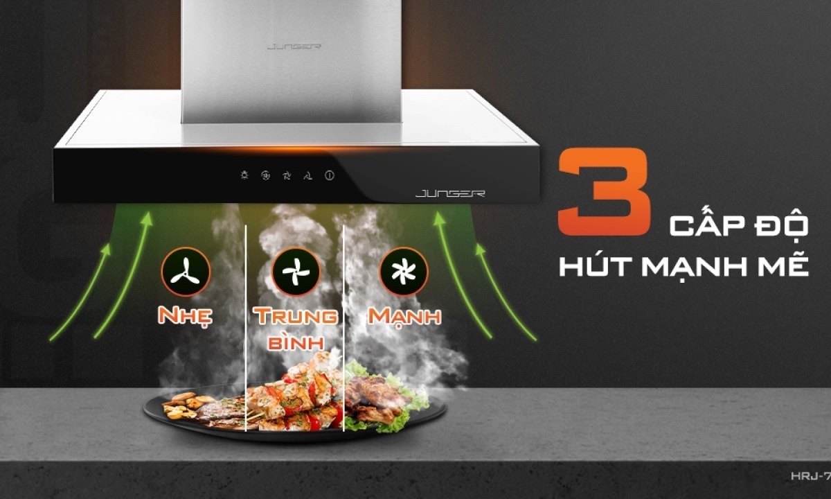 Máy hút mùi Junger HRJ-75 - Tiện lợi khi sử dụng