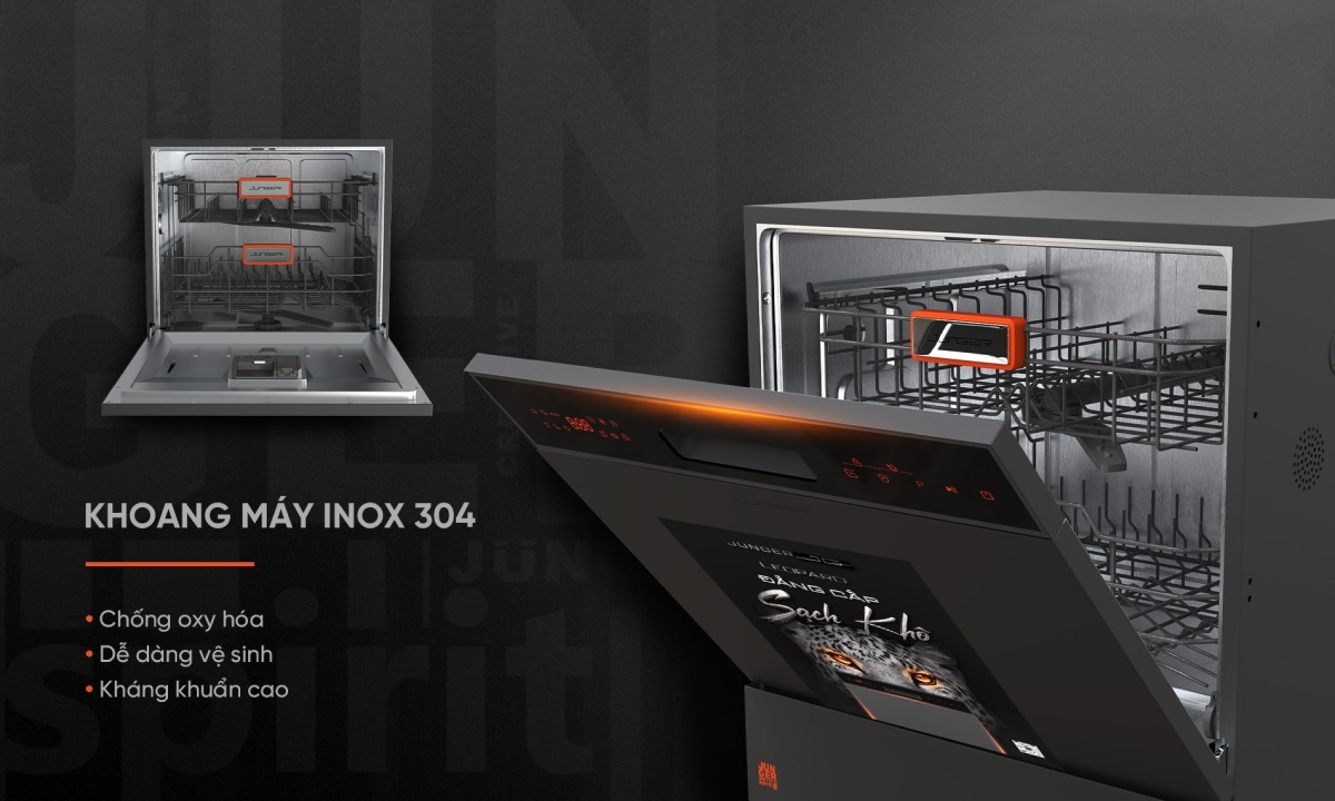 Máy rửa chén Junger - Vật liệu chắc chắn