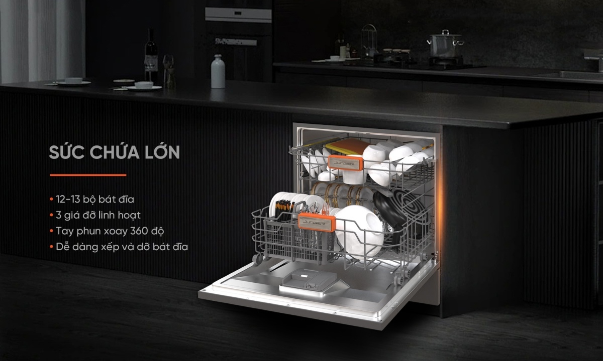 Máy rửa chén Junger - Tiết kiệm điện nước