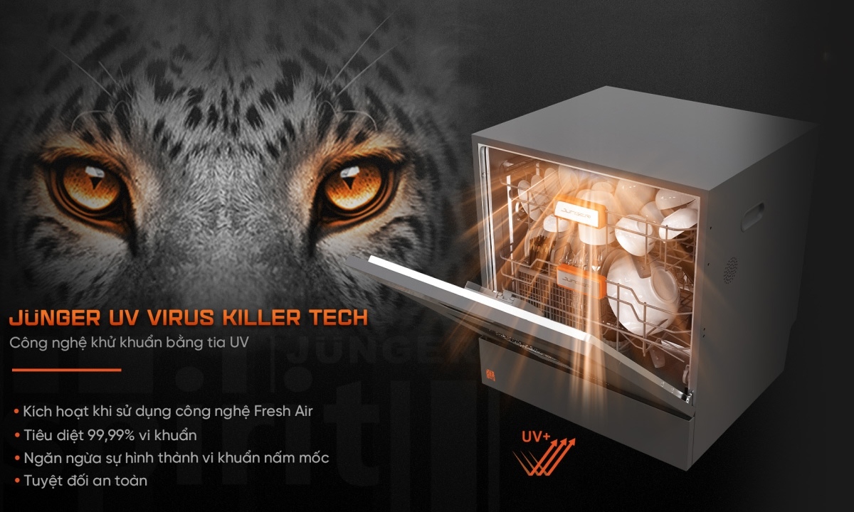 Máy rửa chén Junger - Vận hành êm