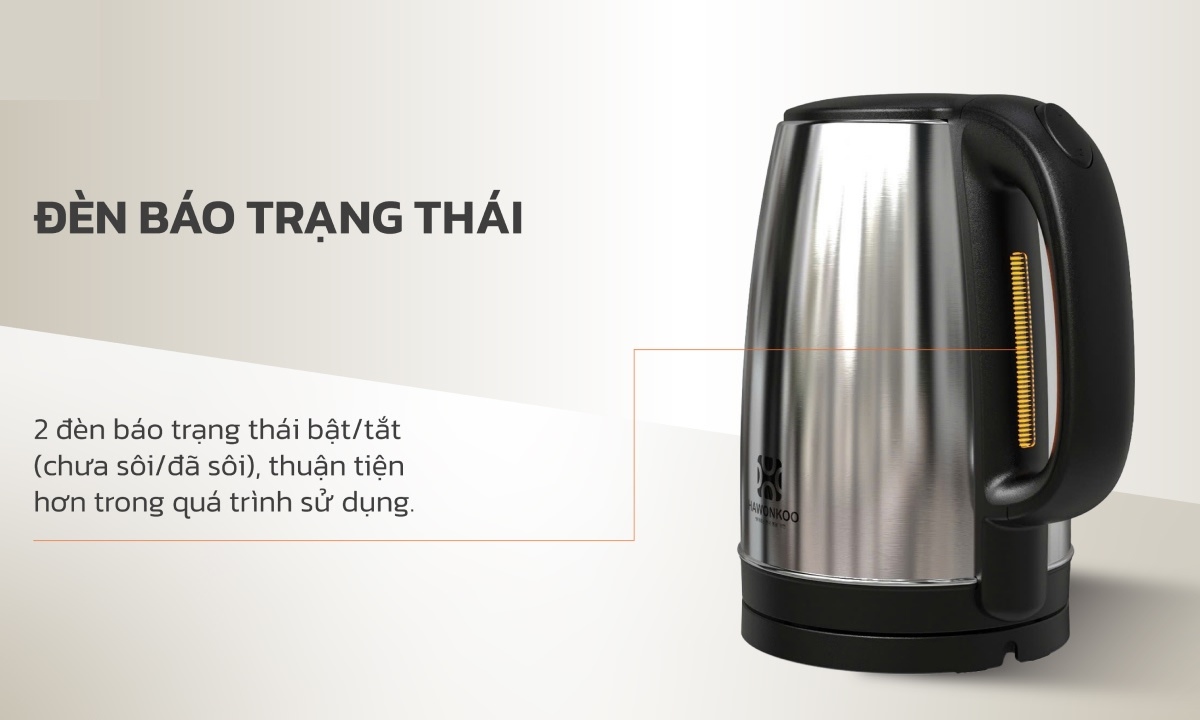 Ấm siêu tốc Hawonkoo 1.8 lít KEH-190