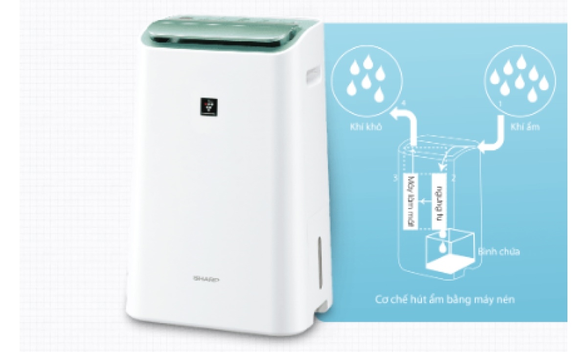 Công suất hút ẩm lên đến 16 lít/ngày (ở điều kiện 30 °C & 80% độ ẩm) với bồn chứa nước dung tích 3,0 lít — hoặc bạn có thể sử dụng ống dẫn liên tục để dẫn nước ra ngoài mà không cần đổ bồn thường xuyên