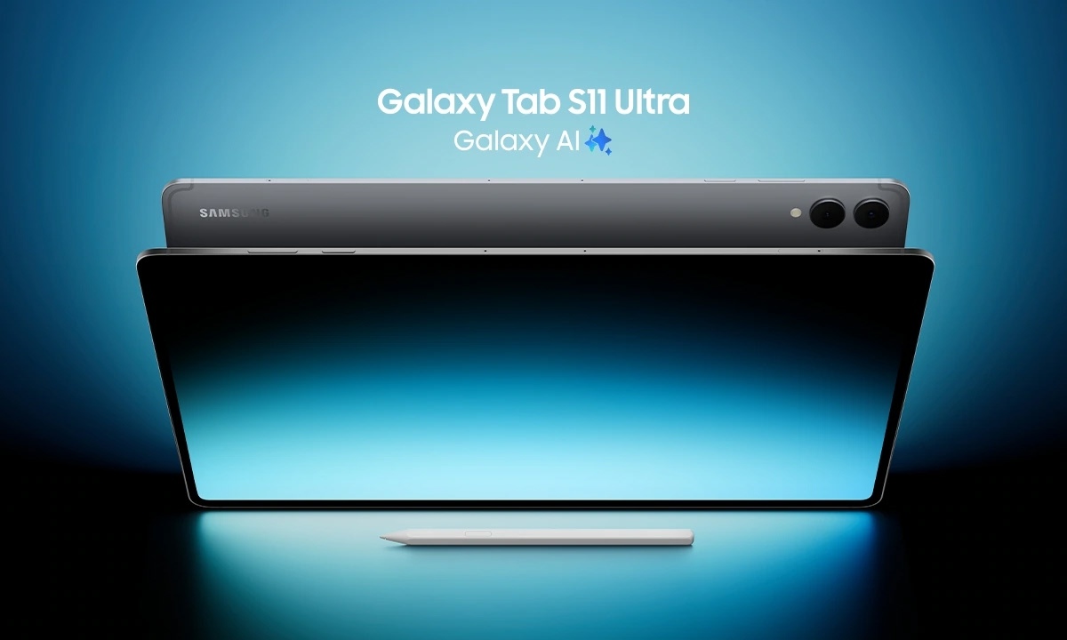 Thiết kế mỏng nhẹ, tinh tế với độ bền cao Galaxy Tab S11 sở hữu độ mỏng chỉ khoảng 5,5 mm cùng khung kim loại cứng cáp, bề mặt hoàn thiện tỉ mỉ với màu xám hiện đại. Thiết kế này không chỉ mang lại vẻ ngoài cao cấp mà còn giúp bạn dễ dàng mang theo khi di chuyển hay sử dụng trong nhiều không gian khác nhau.Thiết kế mỏng nhẹ, tinh tế với độ bền cao Galaxy Tab S11 sở hữu độ mỏng chỉ khoảng 5,5 mm cùng khung kim loại cứng cáp, bề mặt hoàn thiện tỉ mỉ với màu xám hiện đại. Thiết kế này không chỉ mang lại vẻ ngoài cao cấp mà còn giúp bạn dễ dàng mang theo khi di chuyển hay sử dụng trong nhiều không gian khác nhau.