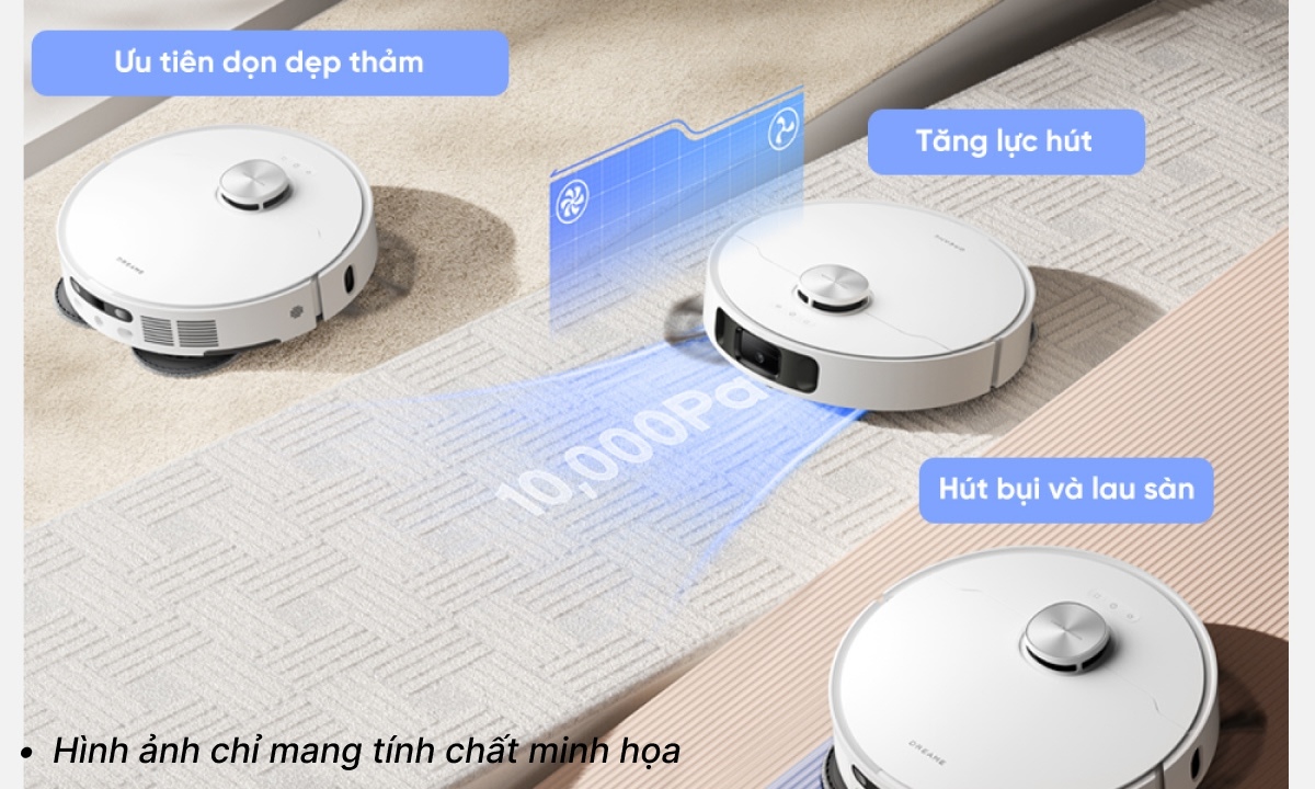 Chế độ đa dạng, phù hợp từng loại sàn