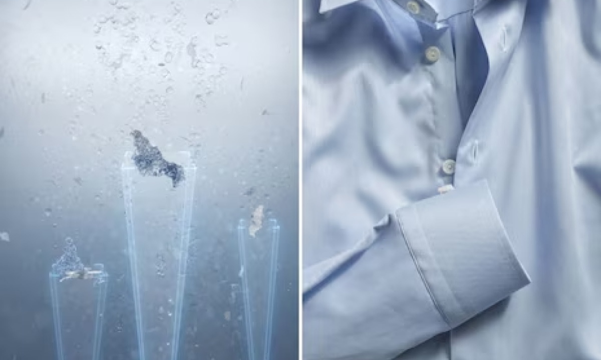 Không còn vết cặn chất giặt tẩ