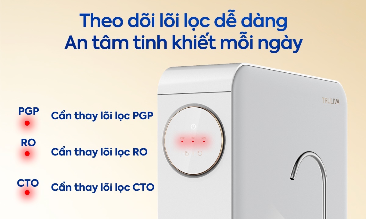 Máy lọc nước Truliva 3 lõi UR5676