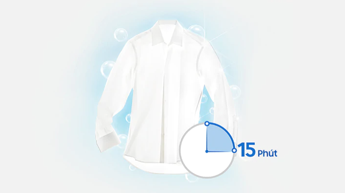 Máy giặt sấy Samsung 9.5 Kg WD95J5410AW Giặt nhanh 15 phút Quick Wash