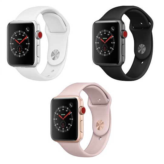 Apple Watch Series 3 42MM Silver - White Sport Band tích hợp GPS và LTE/4G