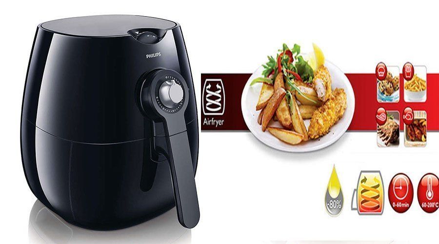Nồi sử dụng công nghệ Rapid Air, dùng dòng khí nóng lên đến 200 độ C đối lưu nhanh và mạnh xung quanh thực phẩm