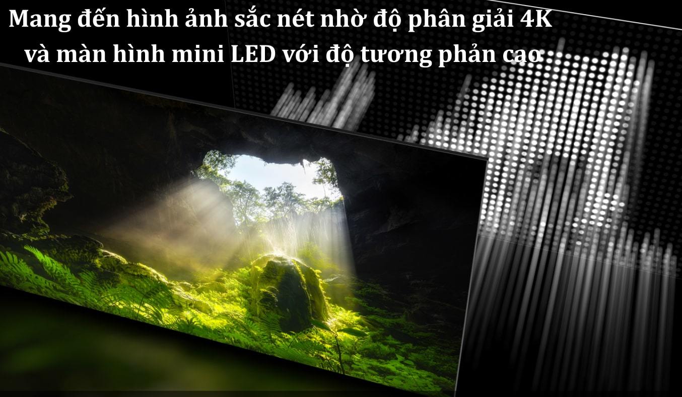 Google Tivi QD-Mini LED TCL 4K 65 inch 65C755