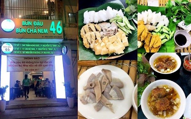 Quán bún đậu 46 giá cả phải chăng ở quận 1