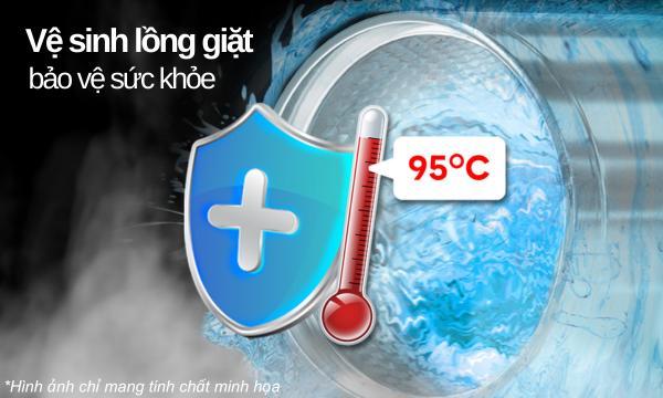 Máy giặt Casper Inverter 10.5 kg WF-105VG5 - Tự làm sạch lồng giặt Auto Clean