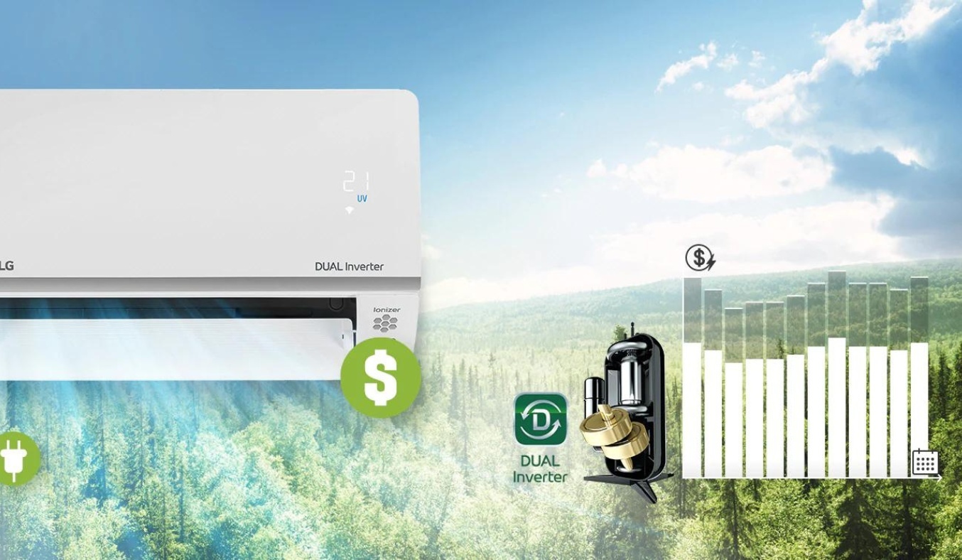 Máy lạnh LG Inverter V13API1 tiết kiệm điện hiệu quả