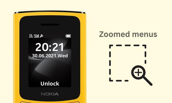 Điện thoại Nokia 110 4G thao tác nhanh gọn