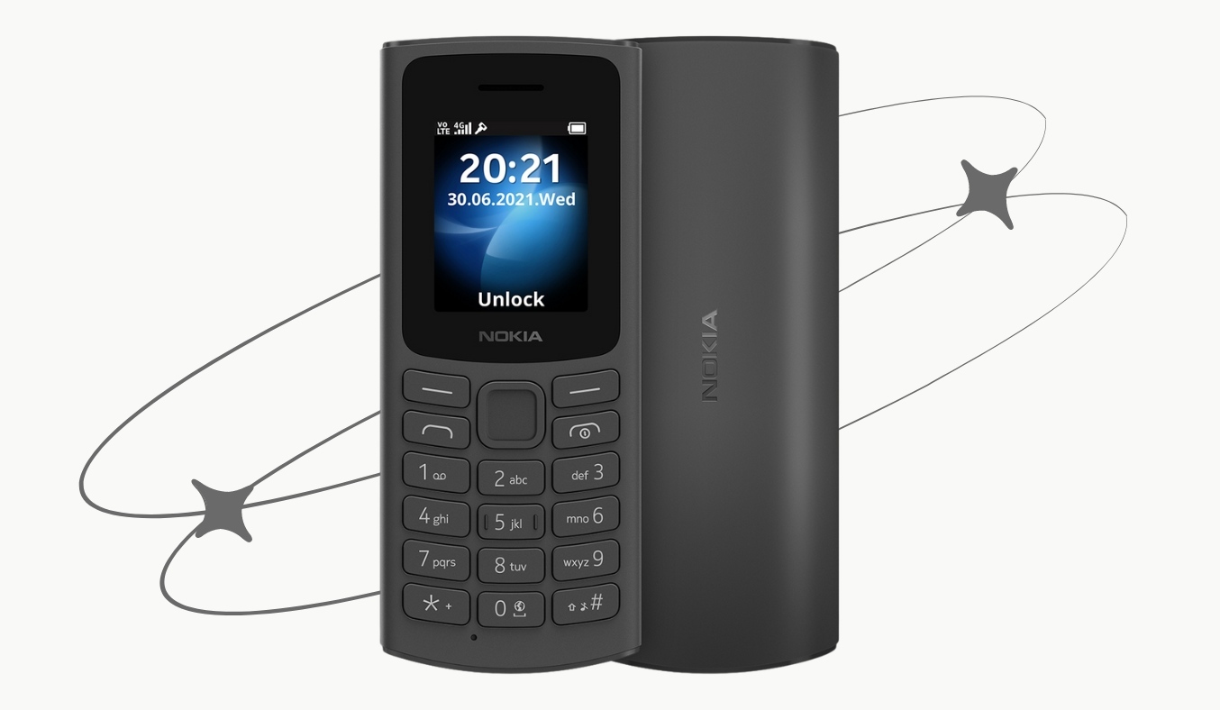 Điện thoại Nokia 105 4G màu sắc đẹp mắt