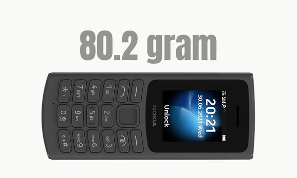 Điện thoại Nokia 105 4G trọng lượng nhẹ