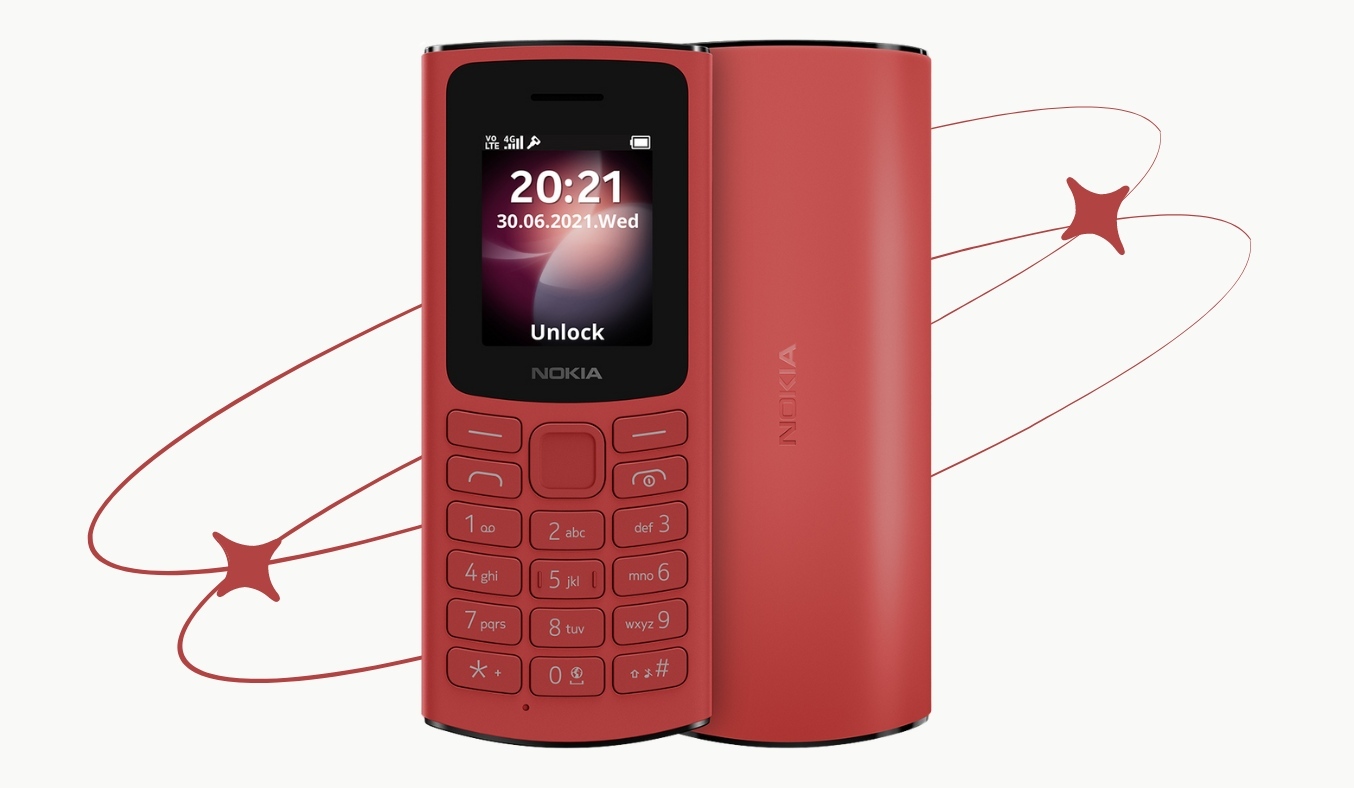 Điện thoại Nokia 105 4G màu sắc đẹp mắt