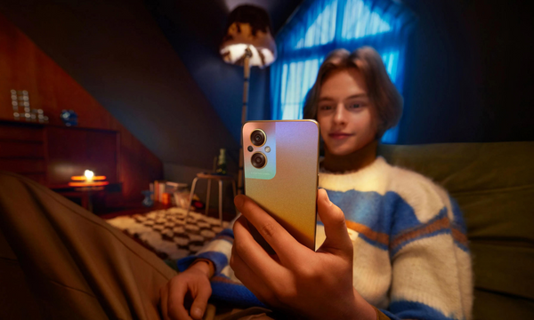 Điện thoại OPPO Reno8 Z 5G 8GB/256GB Vàng đồng Màn hình AMOLED bảo vệ mắt