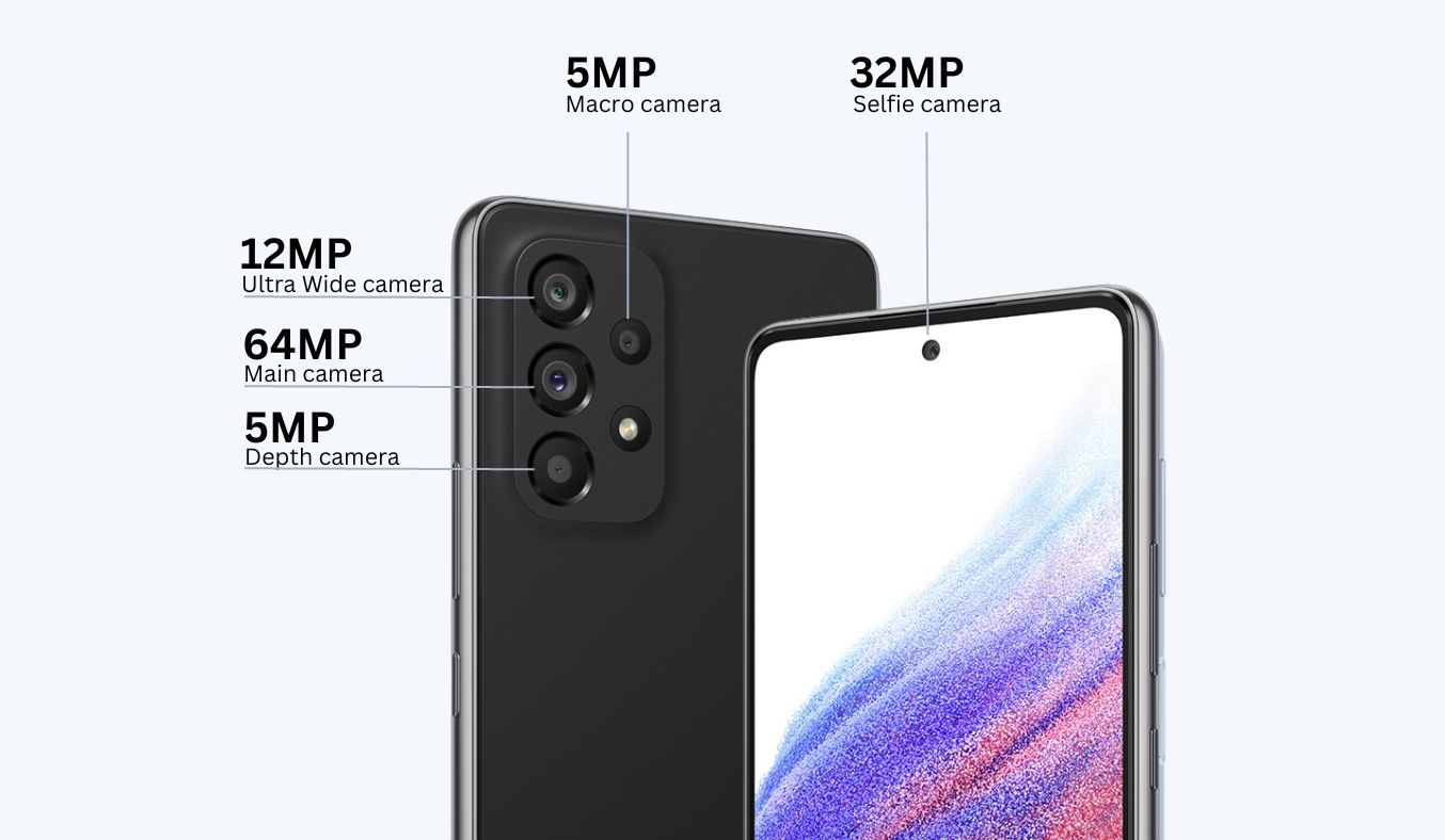 Điện thoại samsung galaxy A53 5G camera chất lượng