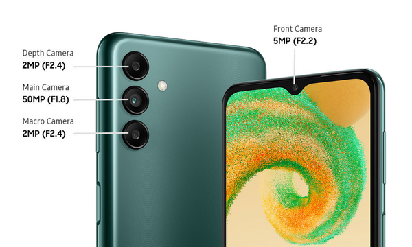 Điện thoại Samsung Galaxy A04s hệ thống camera chất lượng