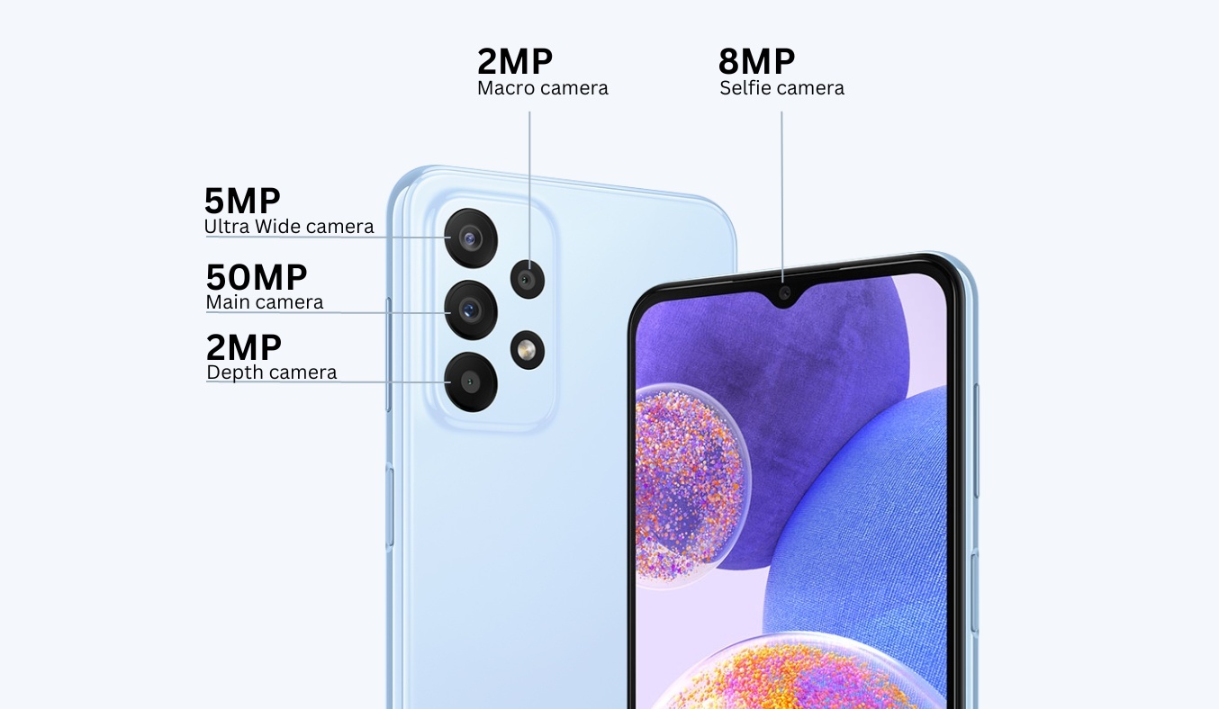 Điện thoại Samsung Galaxy A23 camera chụp hình đẹp