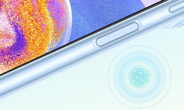 Điện thoại Samsung Galaxy A23 có mở khóa vân tay