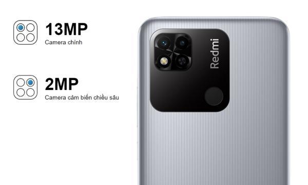 Điện thoại Xiaomi Redmi 10A 2GB/32GB Bạc cụm camera đẹp mắt