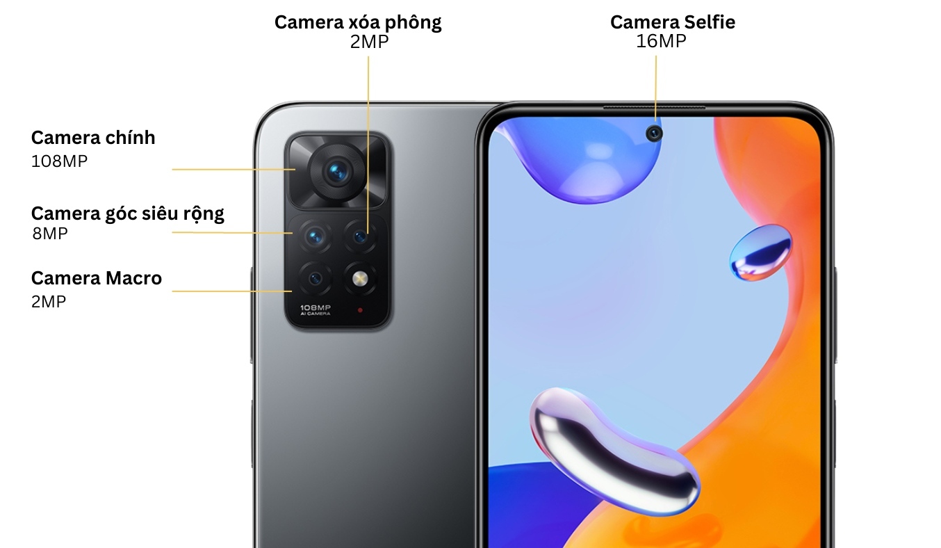 Điện thoại Xiaomi Redmi Note 11 Pro chụp hình sắc nét