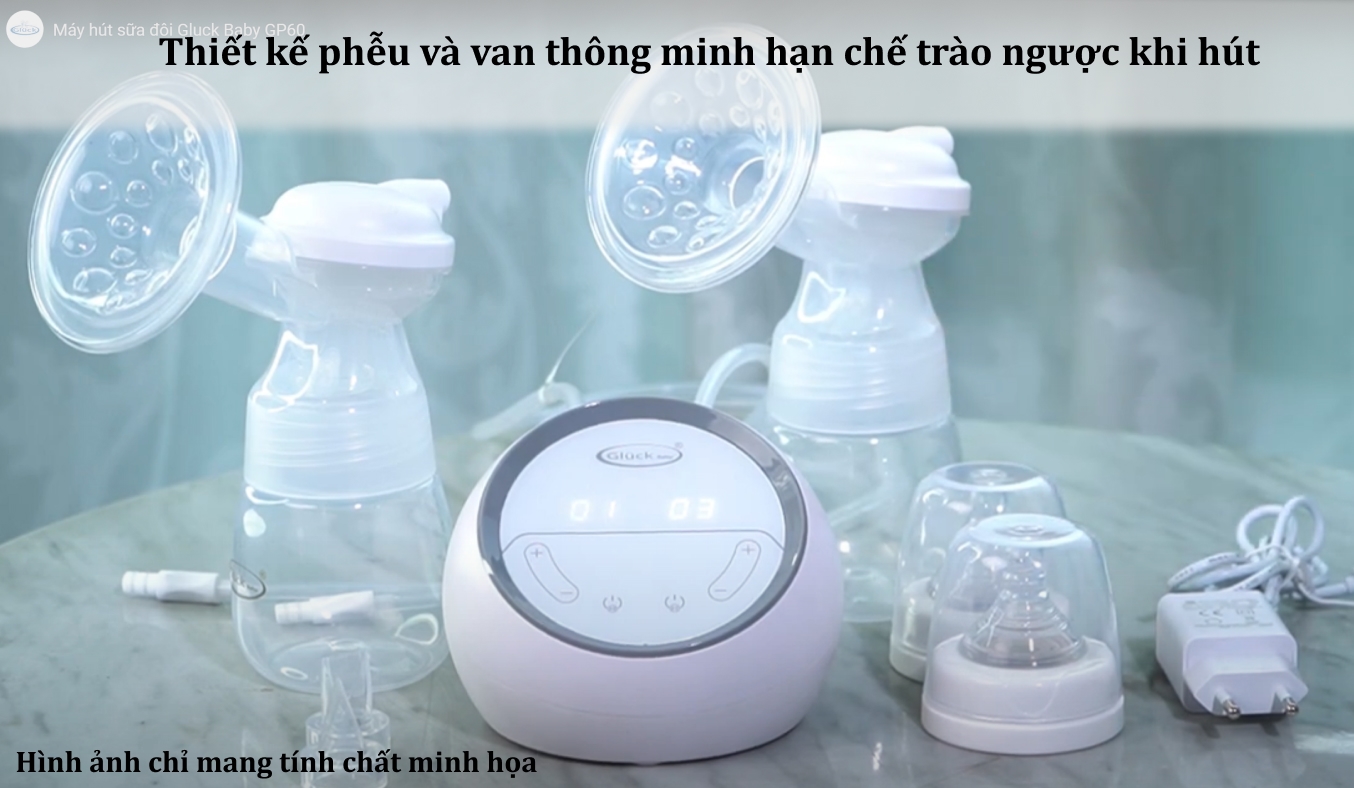 Máy hút sữa điện đôi Gluck Baby GP60