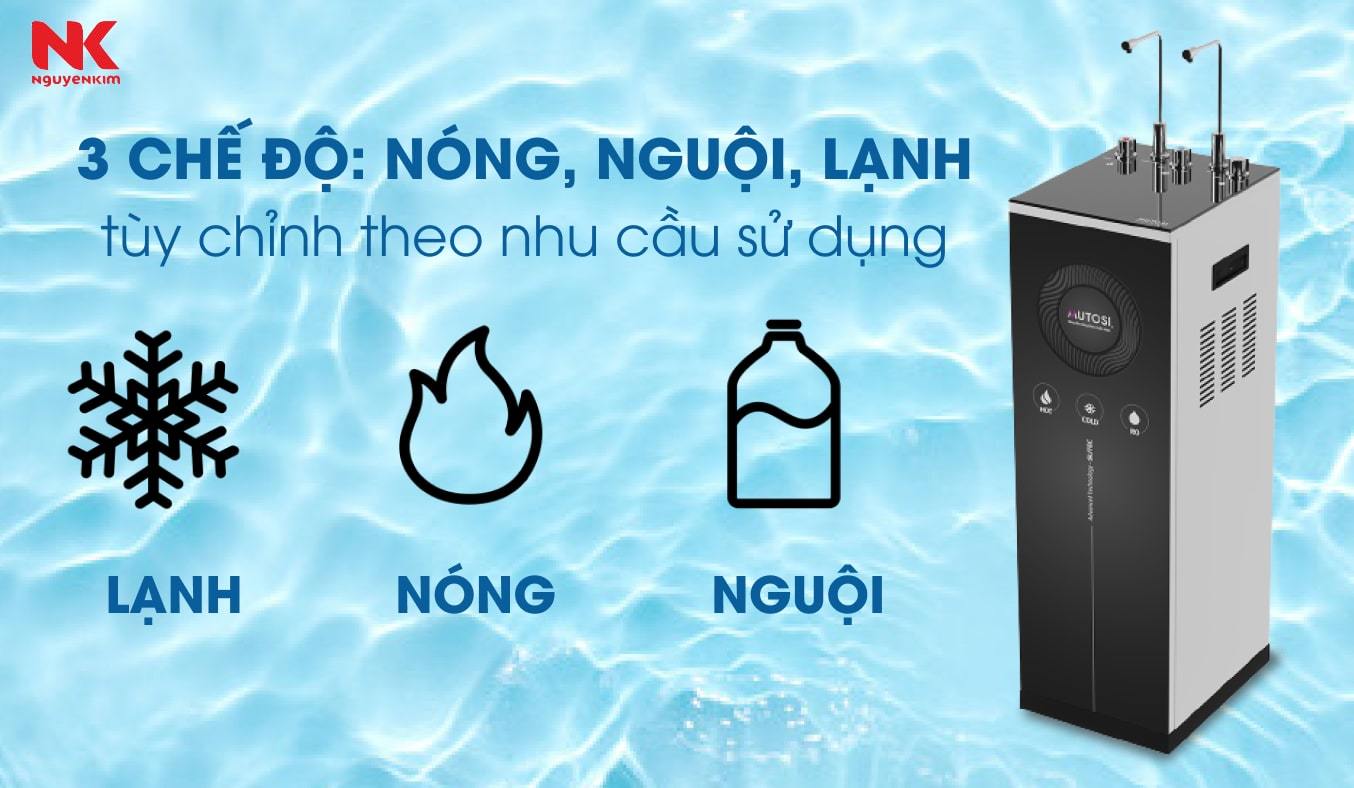 Máy lọc nước nóng lạnh nguội Mutosi MP-C102S - Chế độ