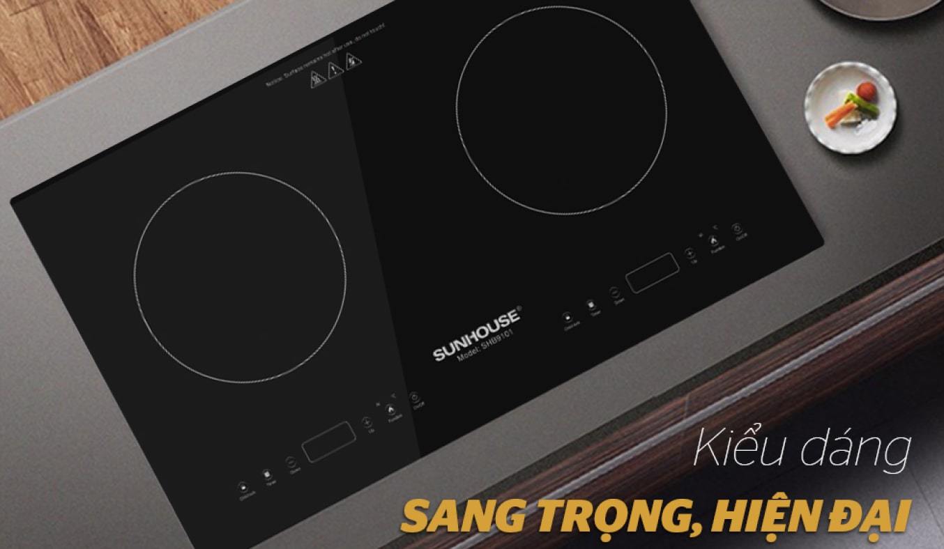 Bếp từ đôi Sunhouse SHB9101