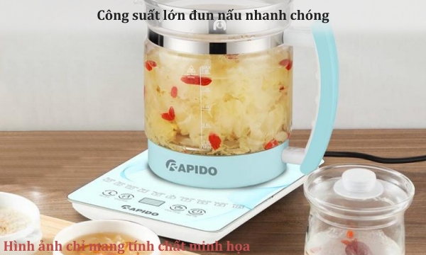 Bình điện đa năng Rapido 1.8 lít RMK0818-S