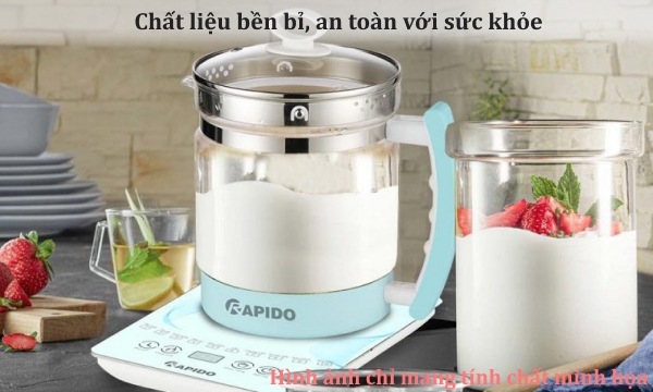 Bình điện đa năng Rapido 1.8 lít RMK0818-S
