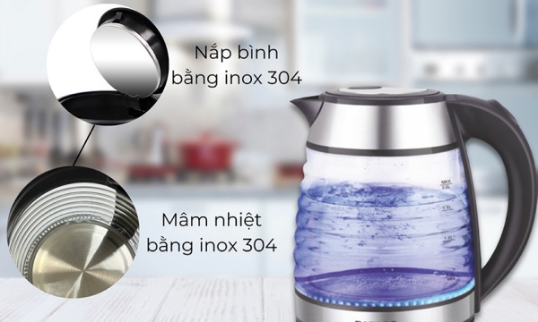 Bình đun siêu tốc 1.7 lít Daewoo DWK-GL1803