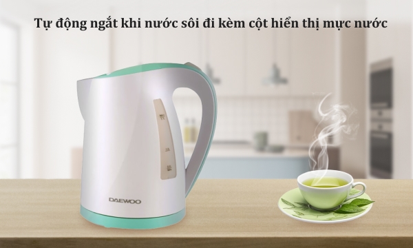 Ấm đun siêu tốc Daewoo 1.7 lít DEK-D6500