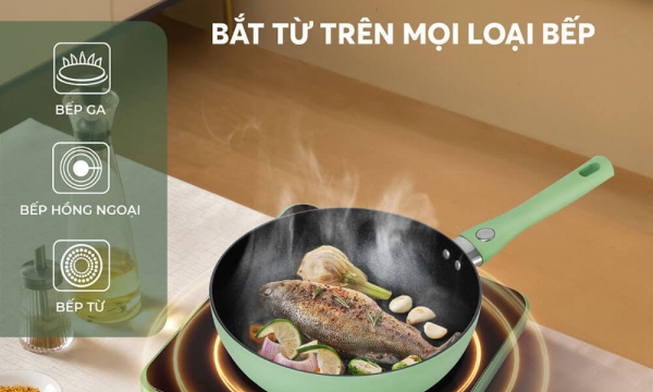 Chảo chống dính Elmich EL-5942GY28 size 28cm