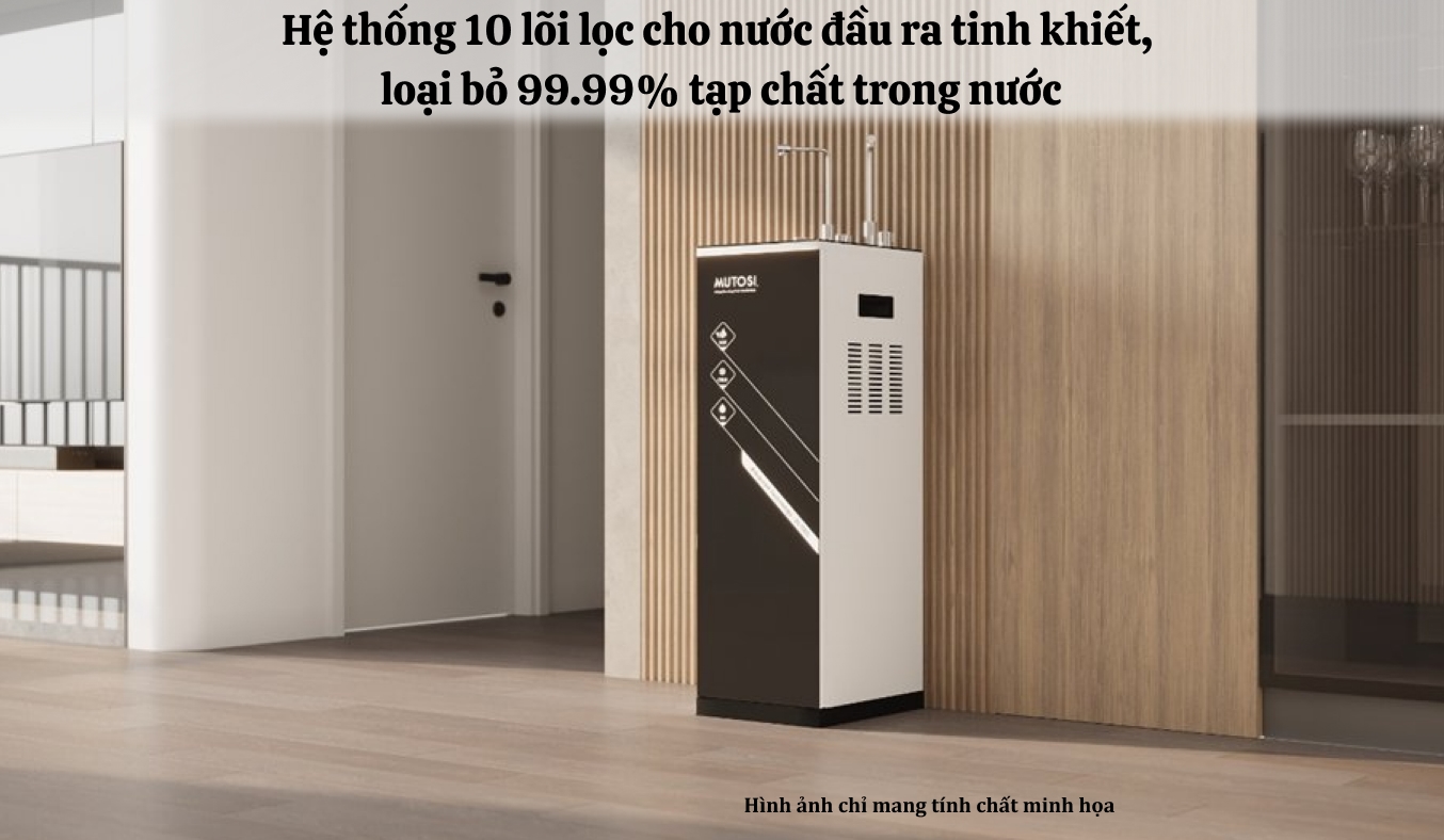 Máy lọc nước nóng lạnh nguội Mutosi 10 lõi MP-S101-2EU