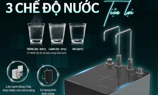 Máy lọc nước nóng lạnh RO UltraPURE Sunhouse 10 lõi SHA76211KL