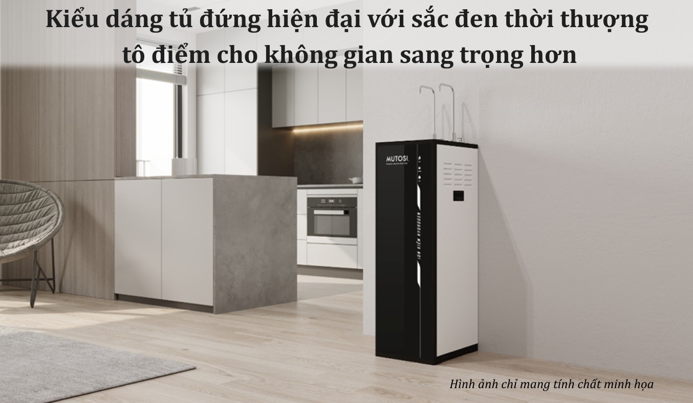 Máy lọc nước RO nóng nguội lạnh Hydrogen ion kiềm Mutosi 10 lõi MP-S1021H