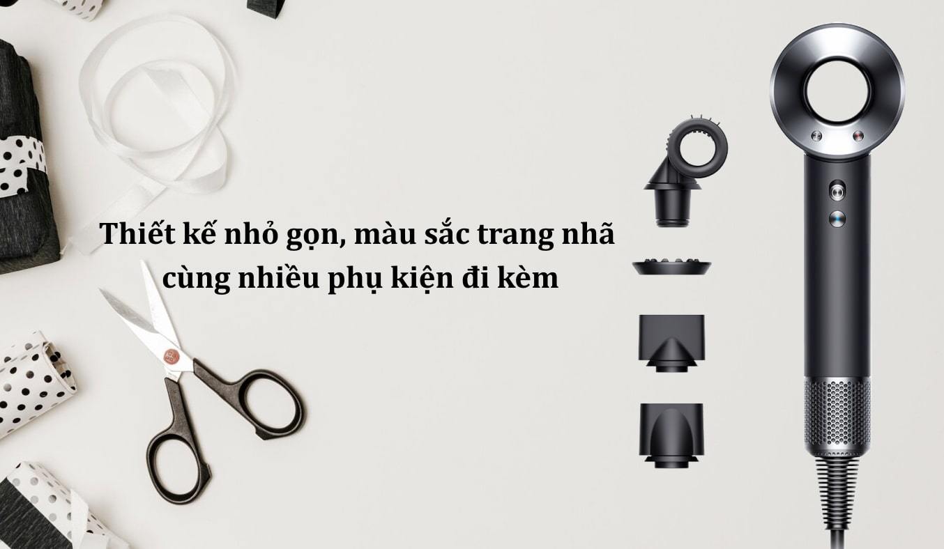 Máy sấy tóc Dyson Supersonic™ HD15 (Đen/Xám)