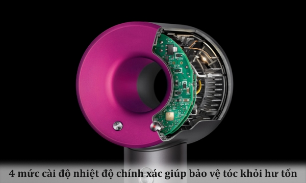 Máy sấy tóc Dyson Supersonic™ HD15 (Xám Bạc/Hồng Fuchsia)