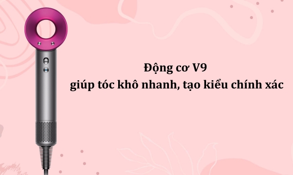 Máy sấy tóc Dyson Supersonic™ HD15 (Xám Bạc/Hồng Fuchsia)