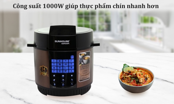 Nồi áp suất điện Sunhouse Mama 5 lít SHD1588B