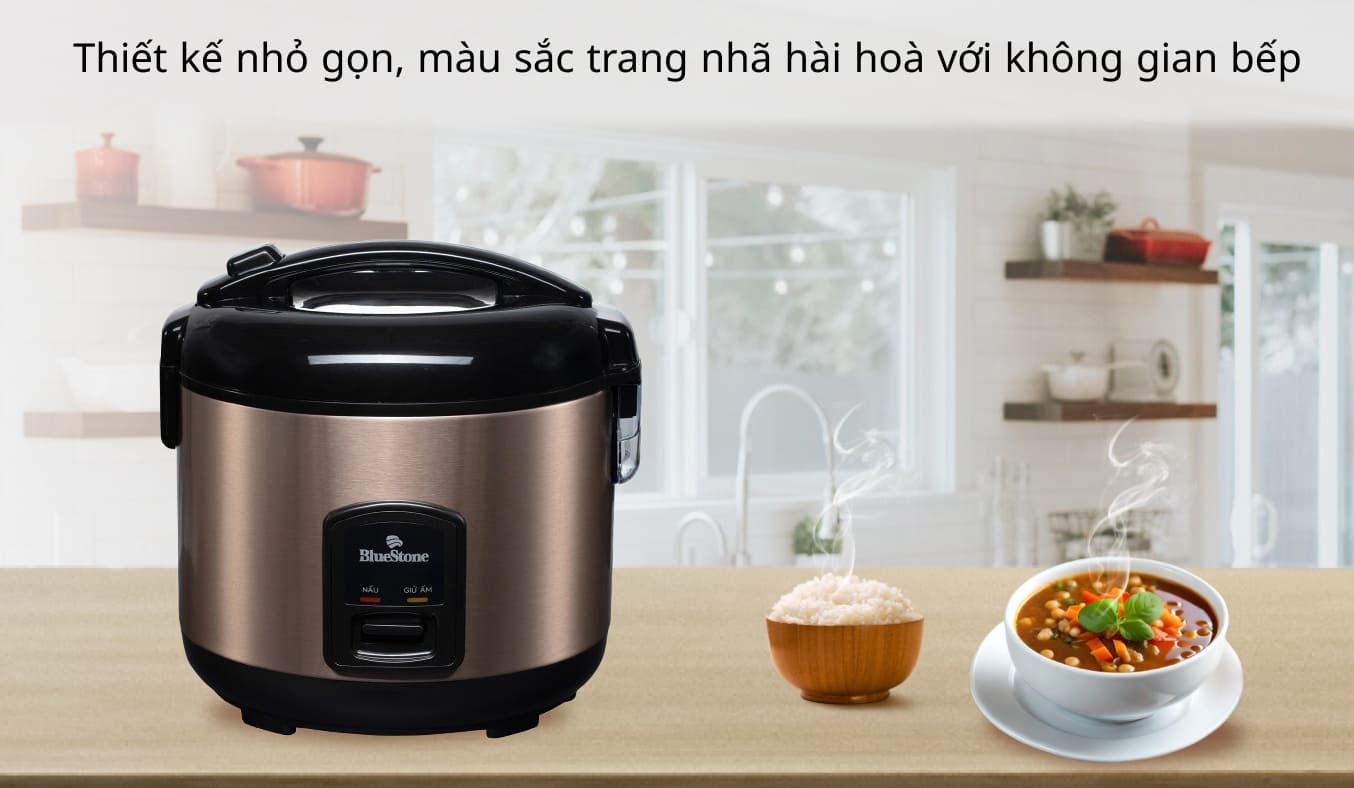 Nồi cơm nắp gài BlueStone 1.2 lít RCB-5512