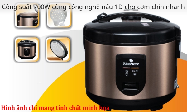 Nồi cơm nắp gài BlueStone 1.8 lít RCB-5519