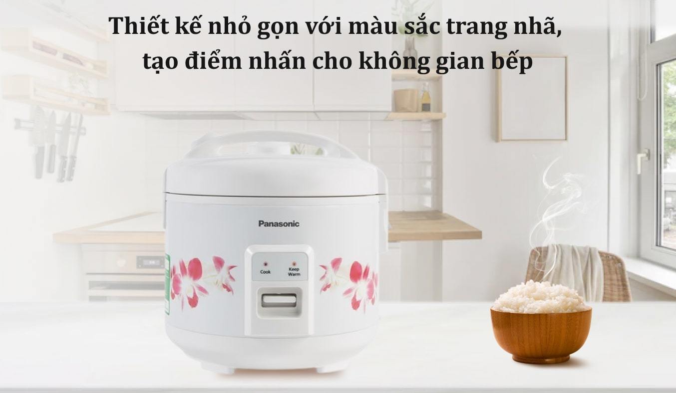 Nồi cơm điện Panasonic 1 lít SR-MVN10FRAX Trắng