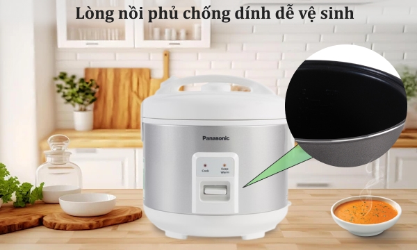 Nồi cơm điện Panasonic 1 lít SR-MVN10LRAX Xám